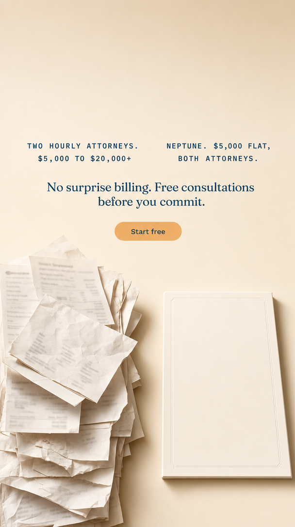 03. The invoice stack vs. the flat fee